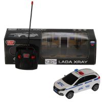 Игрушечная радиоуправляемая машинка Lada XRAY Полиция - 18 см