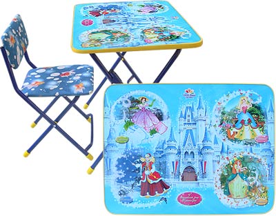 Детский столик и стульчик Умничка Волшебный мир принцесс