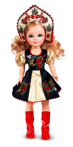 Кукла Анастасия в хохломском костюме