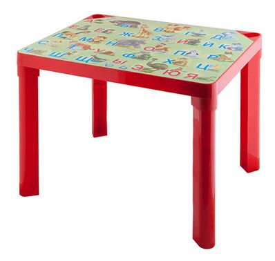 Детский пластмассовый стол с азбукой