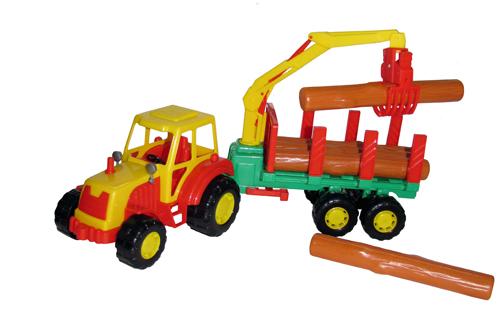 игрушка трактор лесовоз