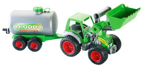 игрушка трактор погрузчик с цистерной Wader