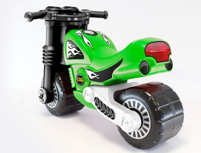 Каталка мотоцикл Моторбайк зеленый