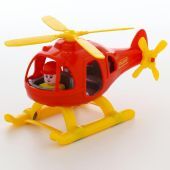 Детский игрушечный вертолет красный