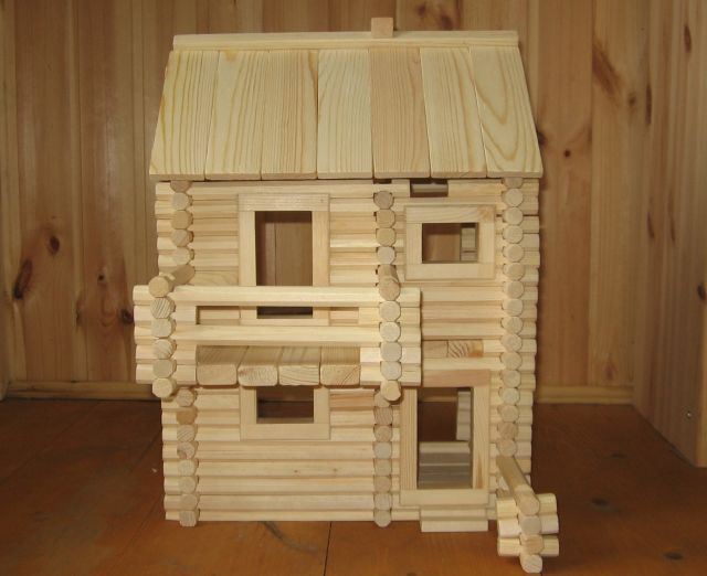 Деревянный дом для кукол 207 эл.