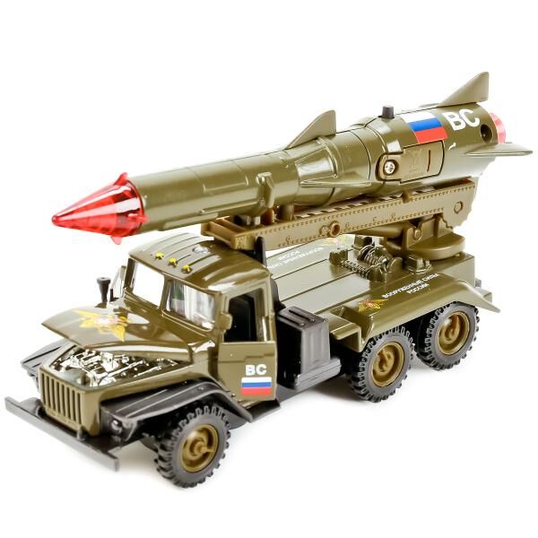 Игрушка ракета на шасси Урал 15 см