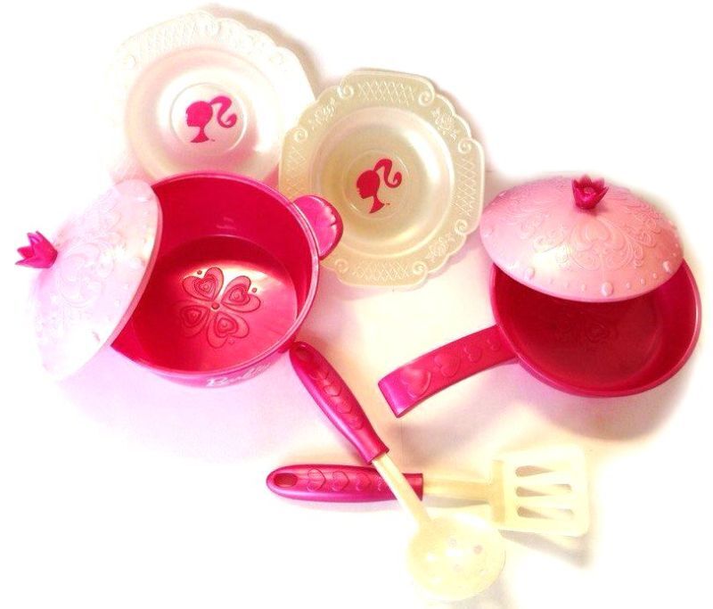 Набор кухонной посудки Барби 9 предметов