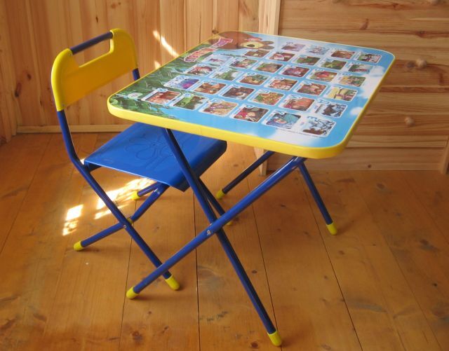 Детский столик и стульчик Познайка  Маша и медведь. Азбука 1