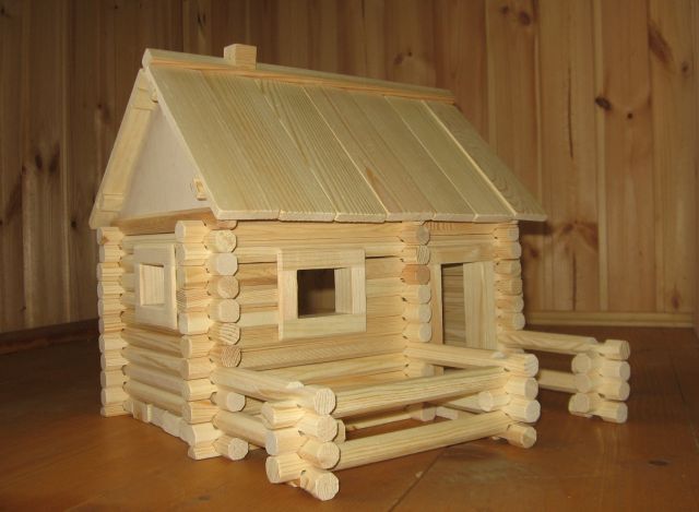 Деревянный дом для кукол 119 эл.