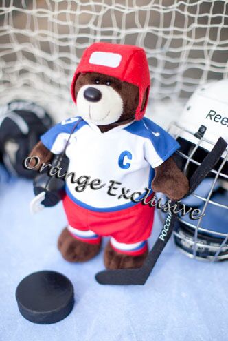 Медведь Хоккеист мягкая игрушка 20 см