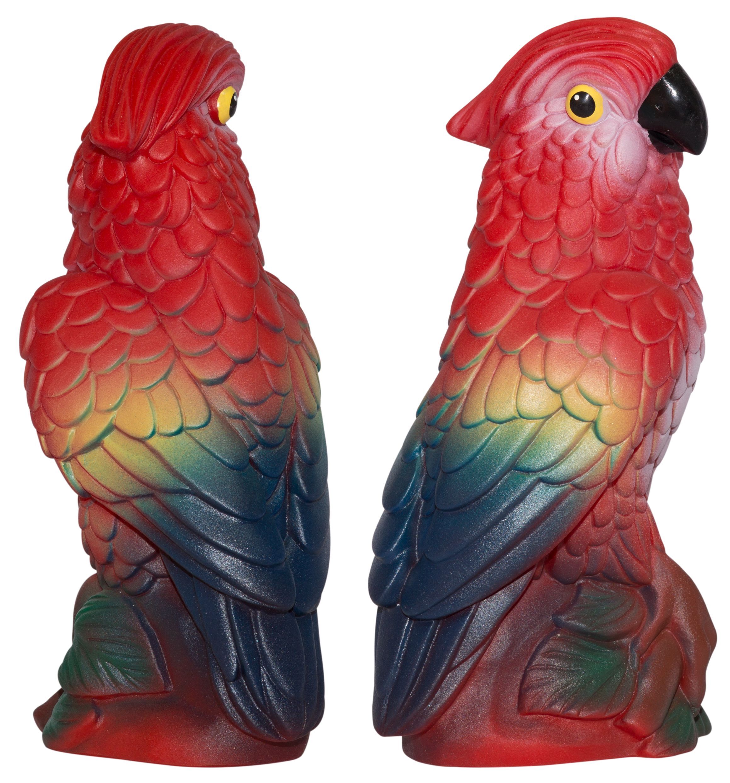 Резиновая игрушка попугай красный 21 см