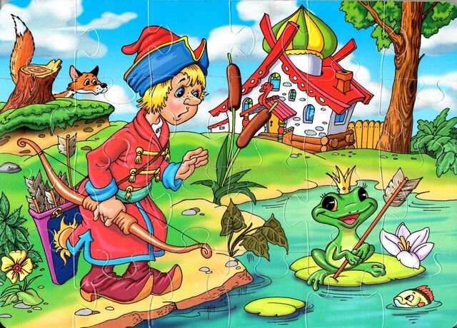 Развитие речи царевна лягушка. Царевна лягушка. Пазлы сказки для детей. Пазлы по сказкам для детей.