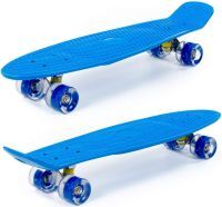Детский синяя скейт с синими колёсами