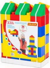Детский строительный конструктор XXL 30 элементов + соединитель