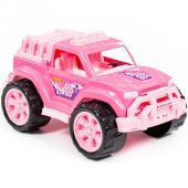Игрушечная машинка джип Барби для девочки розовая 38 см