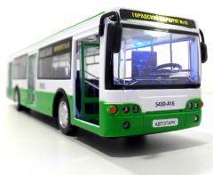 ЛиАЗ игрушка автобус зеленый 27 см