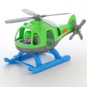 Детский игрушечный вертолет зеленый