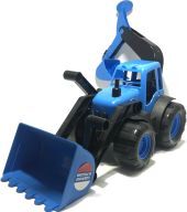Игрушечный большой синий трактор 45 см