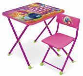 Комплект детской мебели стол и стул "Тролли" до 3-х лет
