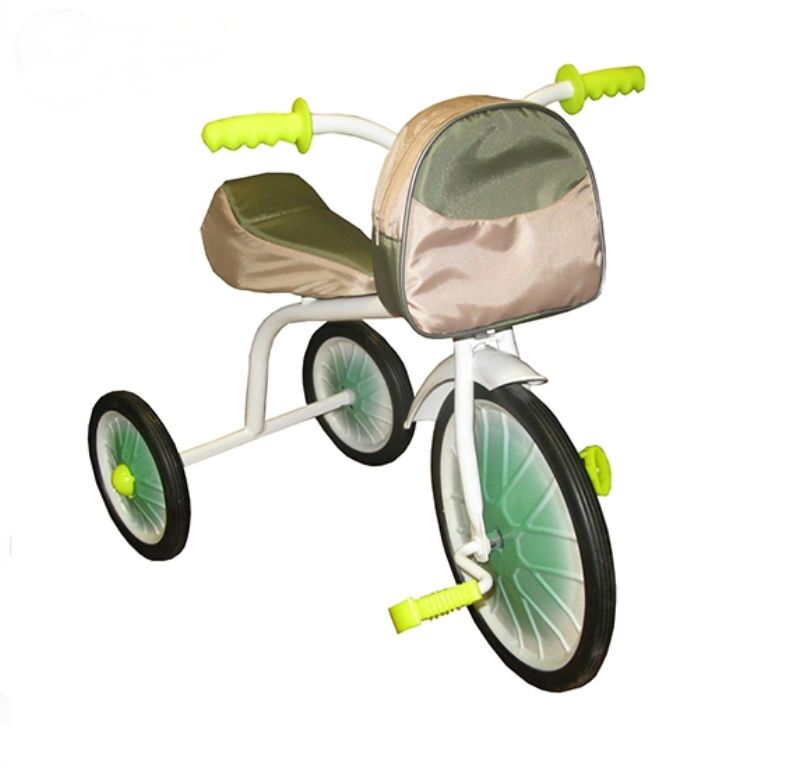 Детский велосипед Малыш с мягким сиденьем и сумкой
