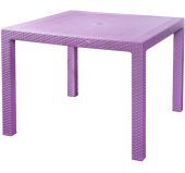 Стол "Ротанг" на 4 персоны фиолетовый 