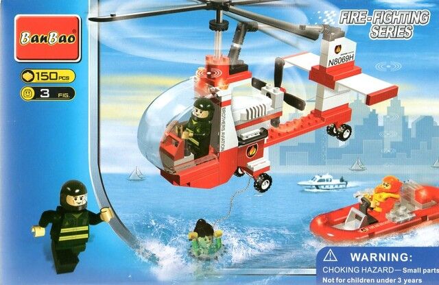 Конструктор Пожарный вертолет