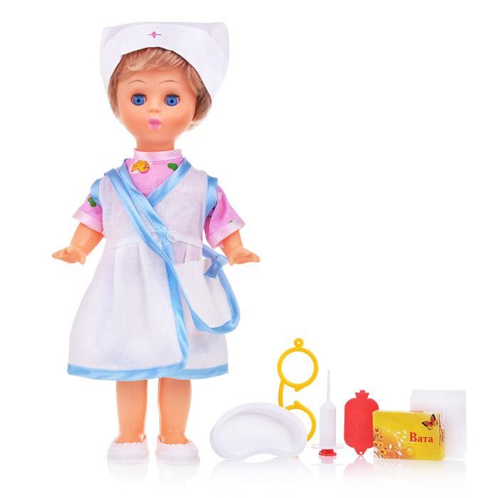 Кукла медсестра с медицинским инструментом - 35 см