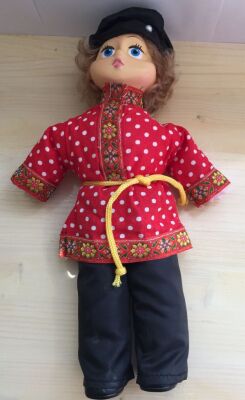 Кукла в русском костюме Ванечка мягкая - 30 см