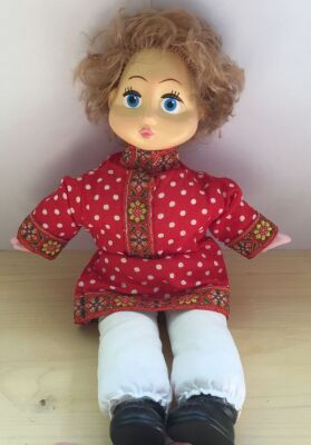 Кукла в русском костюме Ванечка мягкая - 30 см