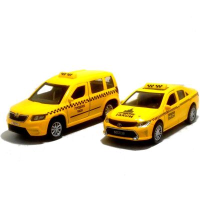 Игрушечный набор 2-х машинок городское такси