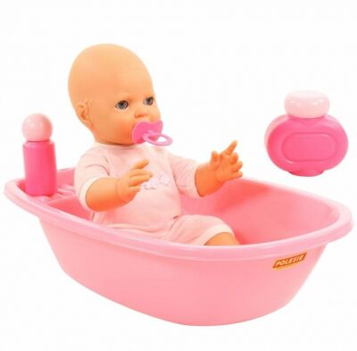 Пупс baby малыш в ванночке
