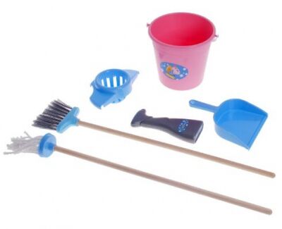 Детская тележка для уборки с пылесосом - набор для уборки детский с пылесосом