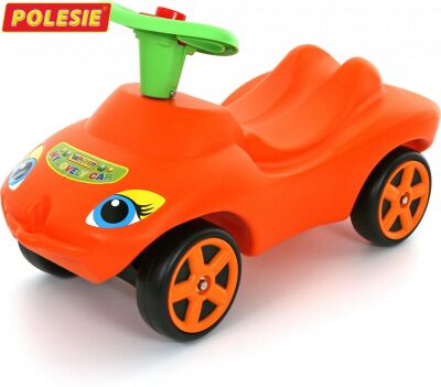 Каталка "Мой любимый автомобиль " оранжевая со звуковым сигналом
