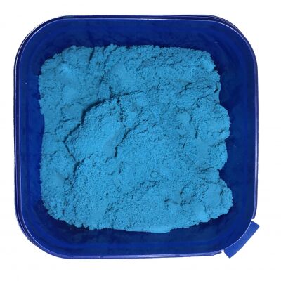 Игрушечный кинетический песок синего цвета