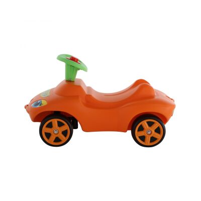 Каталка "Мой любимый автомобиль" оранжевая со звуковым сигналом (в коробке)