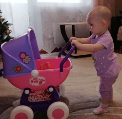 Кукольная коляска люлька Арина Baby