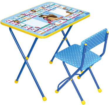 Детский столик и стульчик Познайка Маша и медведь Азбука 2