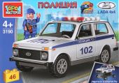 Игрушечный конструктор "Город мастеров" Полицейская Lada 4х4 46 дет.