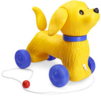 Детская игрушечная каталка собачка "Шарик"