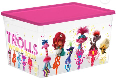 Ящик - коробка для игрушек Тролли «Trolls» 16 л