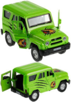 Игрушечная машинка UAZ Hunter Динозавры 12 см