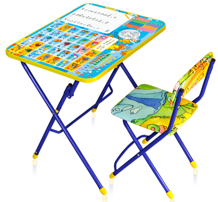 Детский столик и стульчик Первоклашка Осень