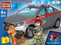 Игрушечный конструктор "Город мастеров" Lada Vesta Росгвардия 49 дет.