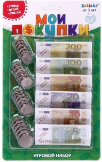 Игровой набор «Мои покупки» с монетами и купюрами