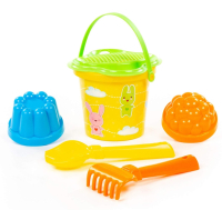 Песочный набор формочками и малым ведром №229