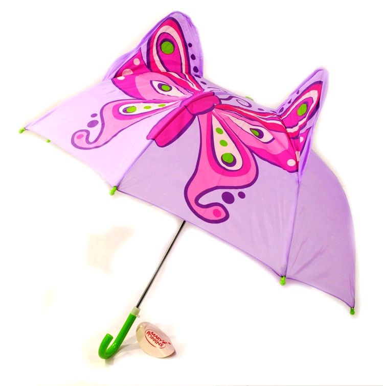 Детский зонт для девочки Бабочка с ушками