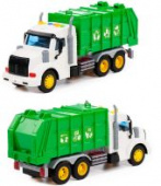 Игрушечный коммунальный мусоровоз "Профи" зелёный 29 см