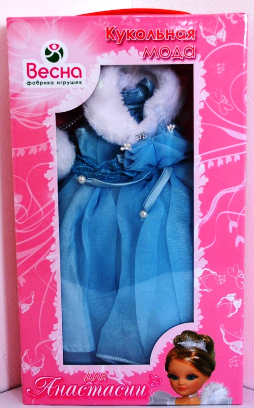 Платье для куклы Анастасия Мисс Нежность