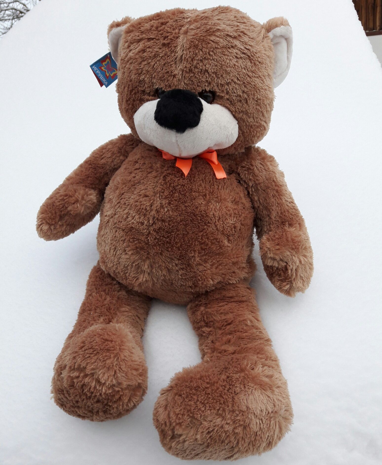 Мягкая игрушка Медведь 80 см коричневый