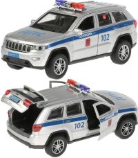 Игрушечная полицейская машинка Jeep Grand Cherokee 12 см